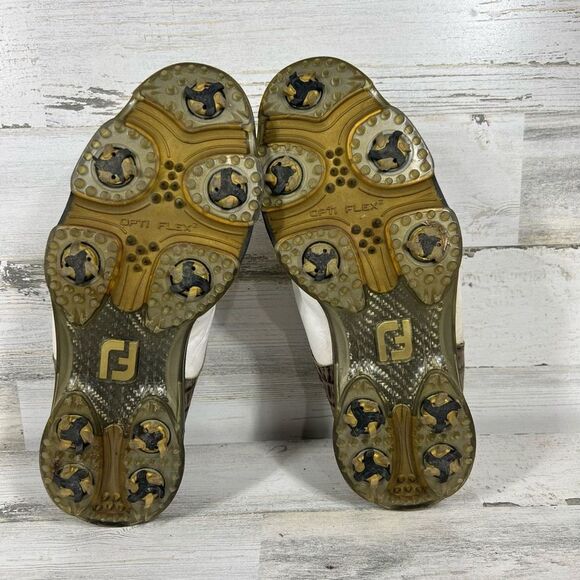 Footjoy Dryjoy Dry Joy‎ Tour Crocodile Golf Shoes FJ Mens Size 10M - Picture 8 of 9